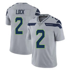 S.Seahawks #2 Drew Lock Player Gray Limited Vapor Untouchable Home Game Gdoa Stitched Jerseys