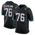 J.Jaguars #76 Ezra Cleveland Player Black Home Game Gdoa Stitched Jerseys