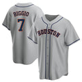 H.Astros #7 Craig Biggio Player Gray Home Game Gdoa Stitched Jerseys
