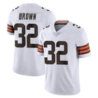 C.Browns #32 Jim Brown Player White Vapor Untouchable Limited Home Game Gdoa Stitched Jerseys