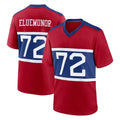 NY.Giants #72 Jermaine Eluemunor Player Red Century Home Game Gdoa Stitched Jerseys