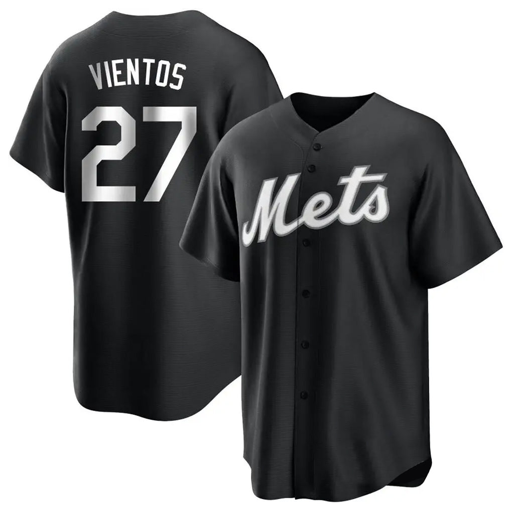 NY.Mets #27 Mark Vientos Player Black Home Game Fdoa Stitched Jerseys
