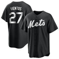 NY.Mets #27 Mark Vientos Player Black Home Game Fdoa Stitched Jerseys