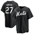 NY.Mets #27 Mark Vientos Player Black Home Game Fdoa Stitched Jerseys