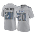 T.Titans #20 Tony Pollard Player Gray Atmosphere Fashion Home Game Gdoa Stitched Jerseys