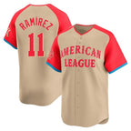 C.Guardians #11 Jose Ramirez Player Cream American League All-Star Limited Home Gdoa Stitched Jerseys