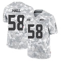 S.Seahawks #58 Derick Hall Player Arctic Camo Limited Salute To Service Home Game Gdoa Stitched Jerseys