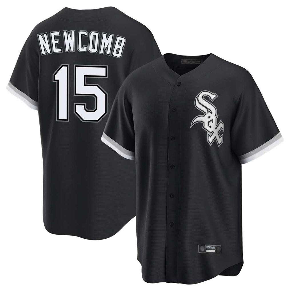 C.White Sox #15 Sean Newcomb Player Black Home Game Gdoa Stitched Jerseys