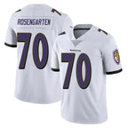 B.Ravens #70 Roger Rosengarten Player White Vapor F.U.S.E. Limited Gdoa Stitched Jerseys