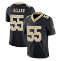 NO.Saints #55 Kaden Elliss Player Black Limited Vapor Untouchable Home Game Gdoa Stitched Jerseys
