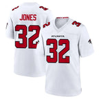 A.Falcons #32 Cash Jones Player White Team Color Home Game Gdoa Stitched Jerseys