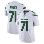 NY.Jets #71 Josh Myers Player White Spotlight Limited Vapor Home Game Gdoa Stitched Jerseys