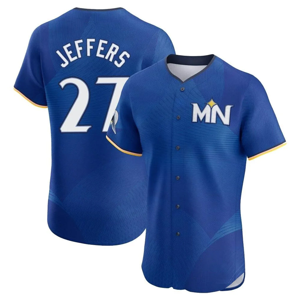 M.Twins #27 Ryan Jeffers Player Royal City Connect Limited Elite Home Fdoa Stitched Jerseys