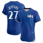 M.Twins #27 Ryan Jeffers Player Royal City Connect Limited Elite Home Fdoa Stitched Jerseys