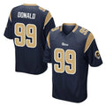 LA.Rams #99 Aaron Donald Player Navy Home Game Gdoa Stitched Jerseys