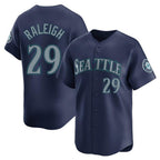 S.Mariners #29 Cal Raleigh Player Navy Home Limited Fdoa Stitched Jerseys