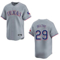 T.Rangers #29 Adrian Beltre Player Gray Home Limited Fdoa Stitched Jerseys
