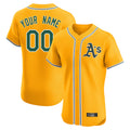 Custom Athletics Gold 2026 Limited Elite Home Game Any name & number Gdoa Stitched Jerseys