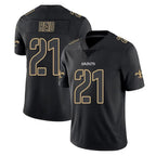 NO.Saints #21 Justin Reid Player Black Impact Limited Home Game Gdoa Stitched Jerseys