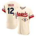 LA.Angels #12 Jorge Soler Player Cream City Connect Limited ELite Home Fdoa Stitched Jerseys