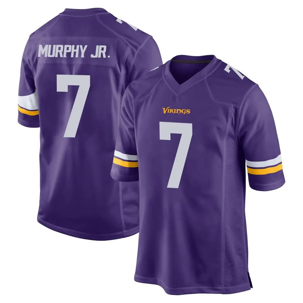 M.Vikings #7 Byron Murphy Jr. Player Purple Home Game Gdoa Stitched Jerseys