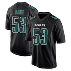 P.Eagles #53 Zack Baun Player Carbon Black Fashion Home Game Gdoa Stitched Jerseys