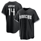 A.Diamondbacks #14 Gabriel Moreno Player Black Game Home Gdoa Stitched Jerseys