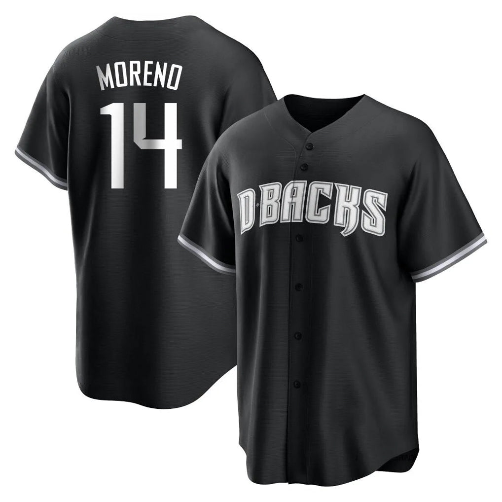 A.Diamondbacks #14 Gabriel Moreno Player Black Game Home Gdoa Stitched Jerseys