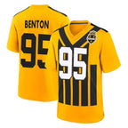 P.Steelers #95 Keeanu Benton Player Gold Limited 1933 Throwback Home Game Gdoa Stitched Jerseys