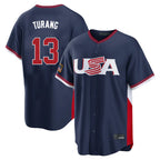 NY.Yankees #13 Jazz Chisholm Jr Player Navy USA 2026 World Classic Limited Game Fdoa Stitched Jerseys