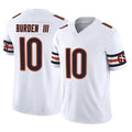 C.Bears #10 Luther Burden III Player White Vapor F.U.S.E. Limited Home Game Gdoa Stitched Jerseys