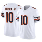 C.Bears #10 Luther Burden III Player White Vapor F.U.S.E. Limited Home Game Gdoa Stitched Jerseys