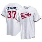 M.Twins #37 Victor Caratini Player White Home Game Fdoa Stitched Jerseys