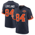 C.Bears #84 Colston Loveland Player Navy 2026 Rivalries Collection Home Game Gdoa Stitched Jerseys