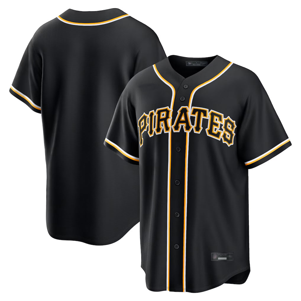 P.Pirates ## Pirates Blank Player Black Fashion Out Home Game Fdoa Stitched Jerseys