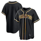 P.Pirates ## Pirates Blank Player Black Fashion Out Home Game Fdoa Stitched Jerseys