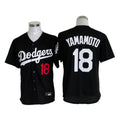 LA.Dodgers #18 Yoshinobu Yamamoto Player Black Limited Home Fdoa Stitched Jerseys