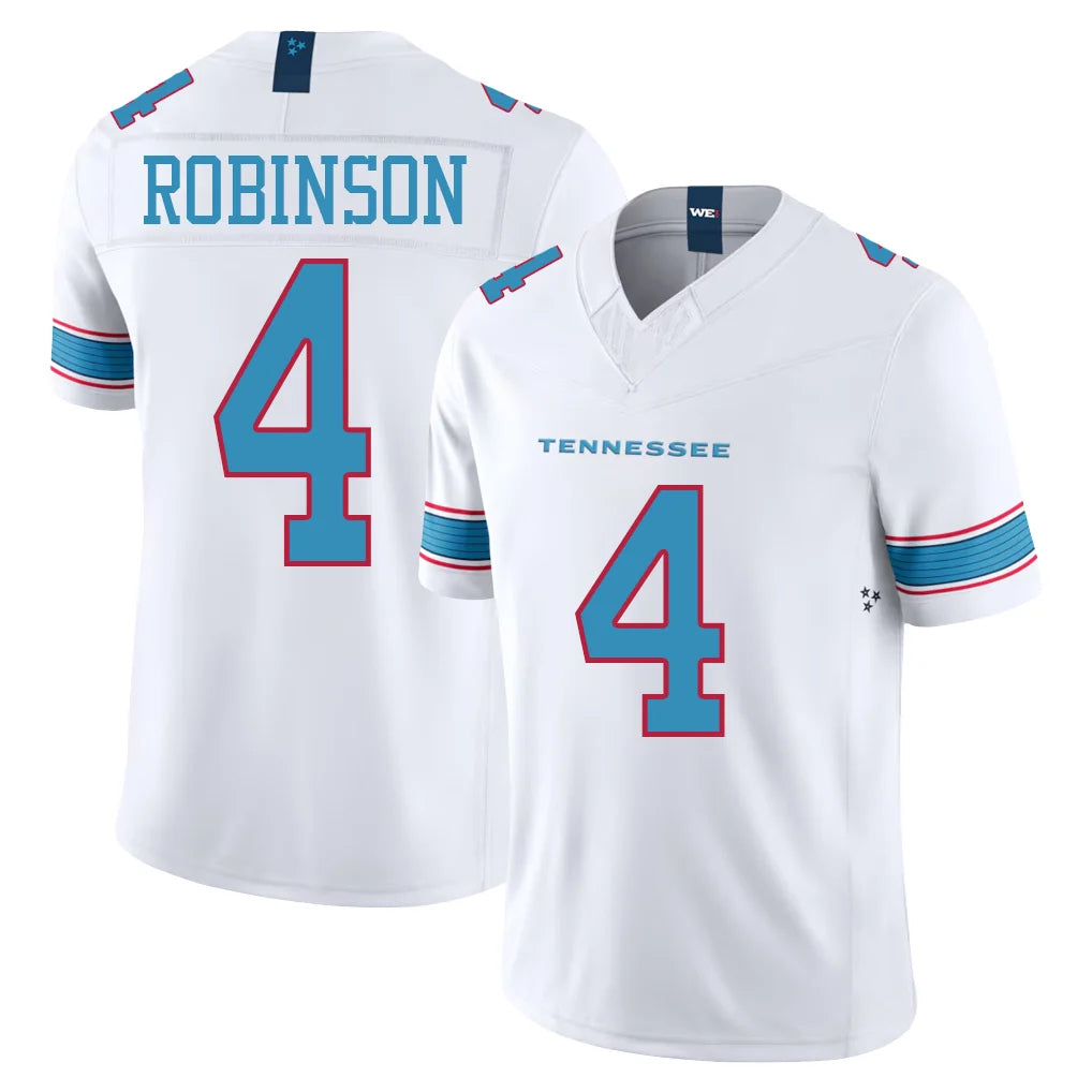 T.Titans #4 Wan'Dale Robinson Player White Limited Vapor F.U.S.E. Home Game Gdoa Stitched Jerseys