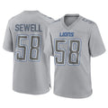 D.Lions #58 Penei Sewell Player Gray Atmosphere Fashion Home Game Gdoa Stitched Jerseys