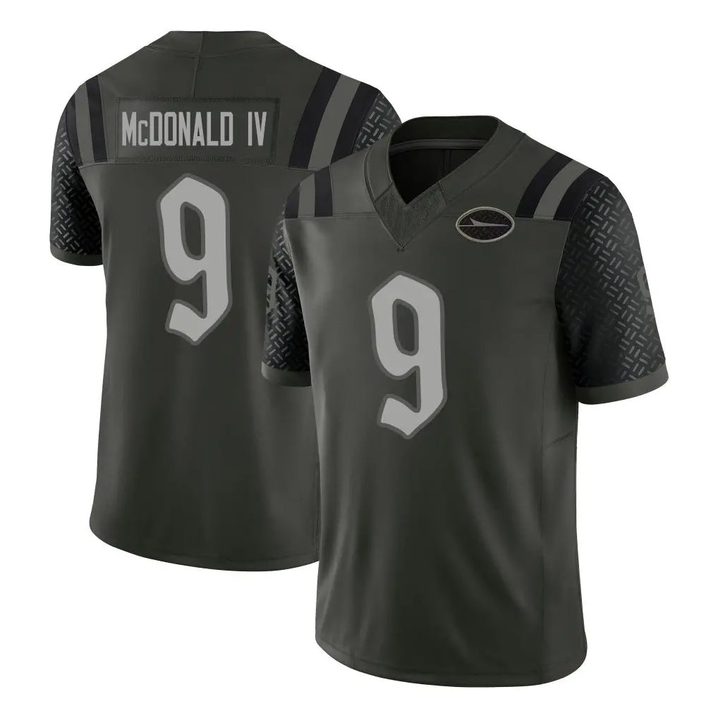 NY.Jets #9 Will McDonald IV Player Green Limited 2025 Rivalries Collection Home Game Gdoa Stitched Jerseys
