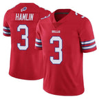 B.Bills #3 Damar Hamlin Player Red Vapor Untouchable Limited Gdoa Stitched Jerseys