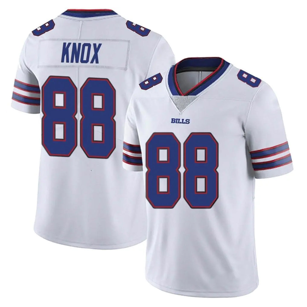 B.Bills #88 Dawson Knox Player White Vapor Untouchable Limited Gdoa Stitched Jerseys