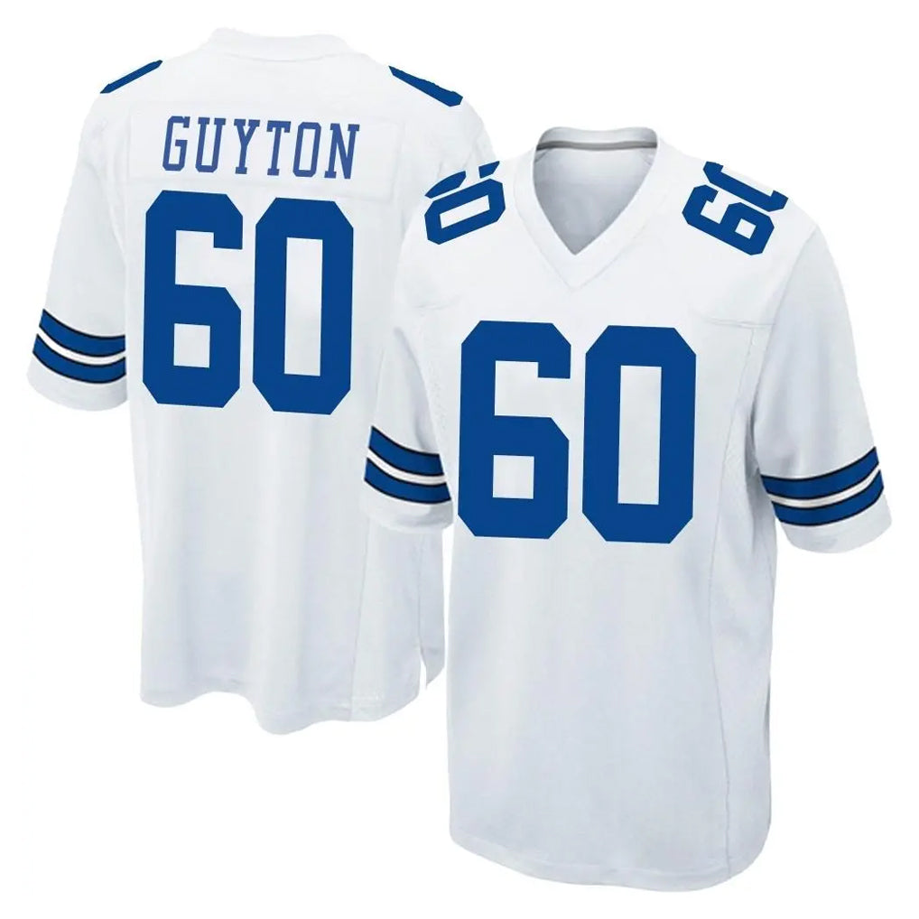 D.Cowboys #60 Tyler Guyton Player White Home Game Gdoa Stitched Jerseys
