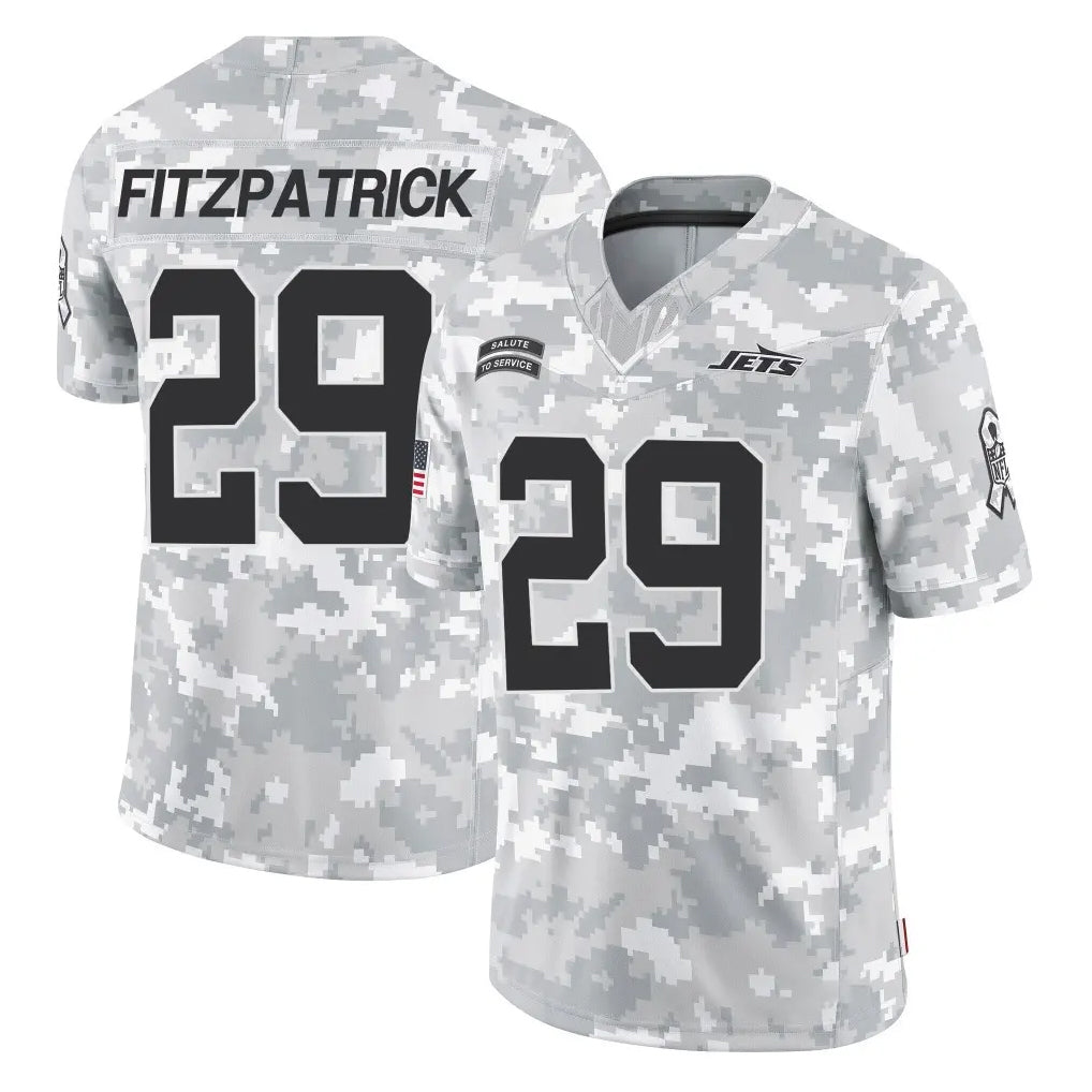 NY.Jets #29 Minkah Fitzpatrick Player Arctic Camo Salute to Service Limited Game Gdoa Stitched Jerseys