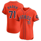 H.Astros #71 Josh Hader Player Orange Home Limited Elite Gdoa Stitched Jerseys