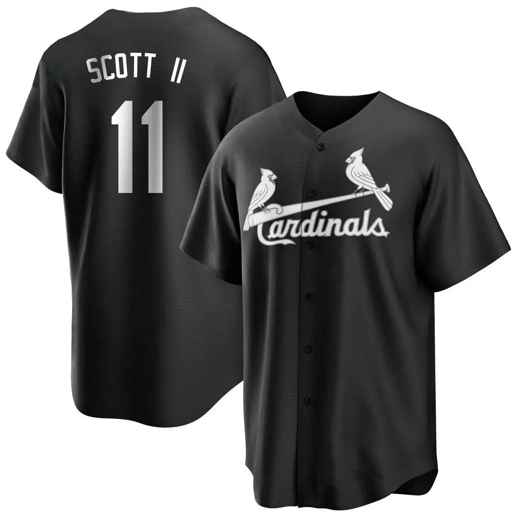 St. Louis Cardinals #11 Victor Scott II Player Black City Connect Home Limited Fdoa Stitched Jerseys