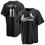 St. Louis Cardinals #11 Victor Scott II Player Black City Connect Home Limited Fdoa Stitched Jerseys