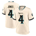J.Jaguars #4 Jarrian Jones Player Natural 2026 Rivalries Collection Game Gdoa Stitched Jerseys