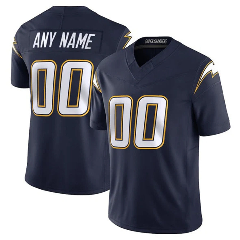 Custom LA.Chargers Navy Vapor F.U.S.E. Limited Home Game Any Name & Numbers Gdoa Stitched Jerseys