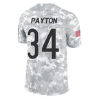 C.Bears #34 Walter Payton Player Arctic Camo Salute to Service Limited Gdoa Stitched Jerseys